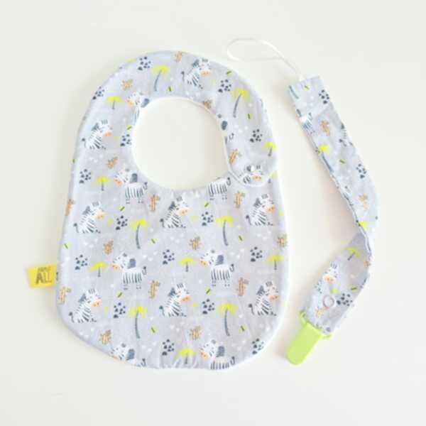 BAVAGLINO e PORTACIUCCIO zebra base grigia