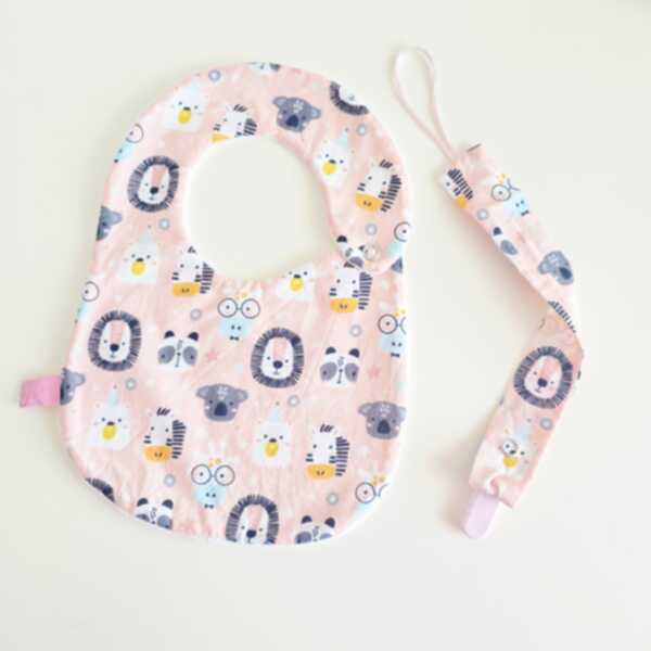 BAVAGLINO e PORTACIUCCIO animali base rosa