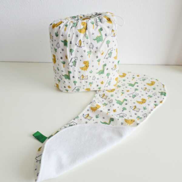 ROLLO e SPANNO dino piccoli verdi e senape