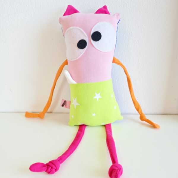 DOUDOU rosa e verde acido