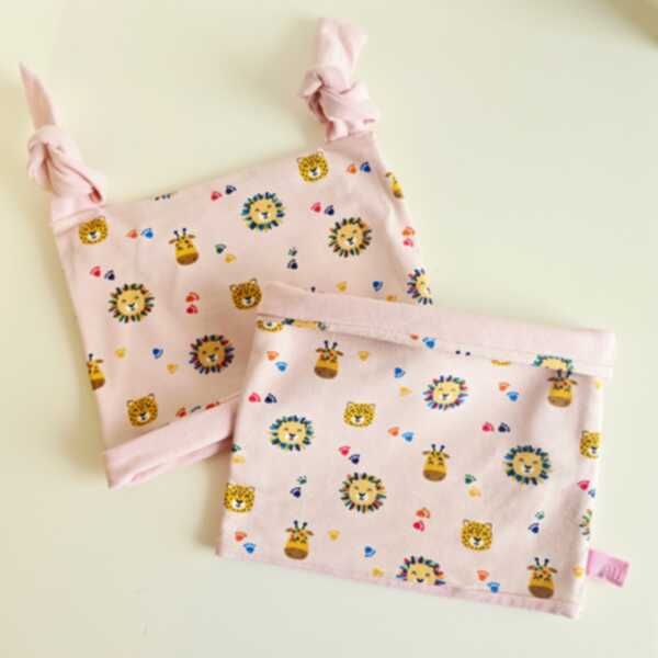 BERRETTA GRANDE leone giraffa tigre base rosa