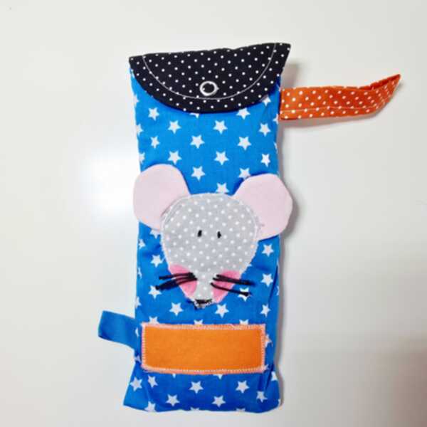 PORTASPAZZOLINO / PORTAPOSATE – topolino pois grandi celeste