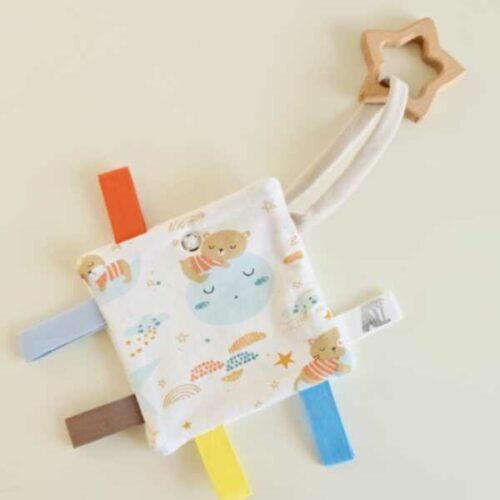 QUADROTTO orsetto sulla luna base bianca